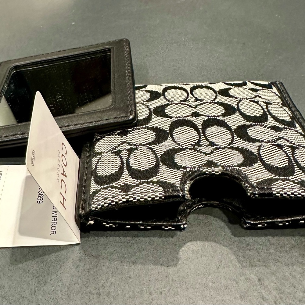 NWT Coach Factory wallet and mirror